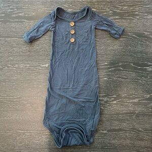 Caden Lane Denim Blue Knotted Gown